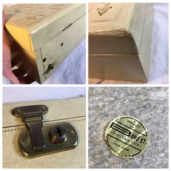 Vintage Musical Jewelry Box Red Interior - Picture 8 of 11